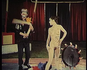 Every sex circus should have a dick-swinging clown