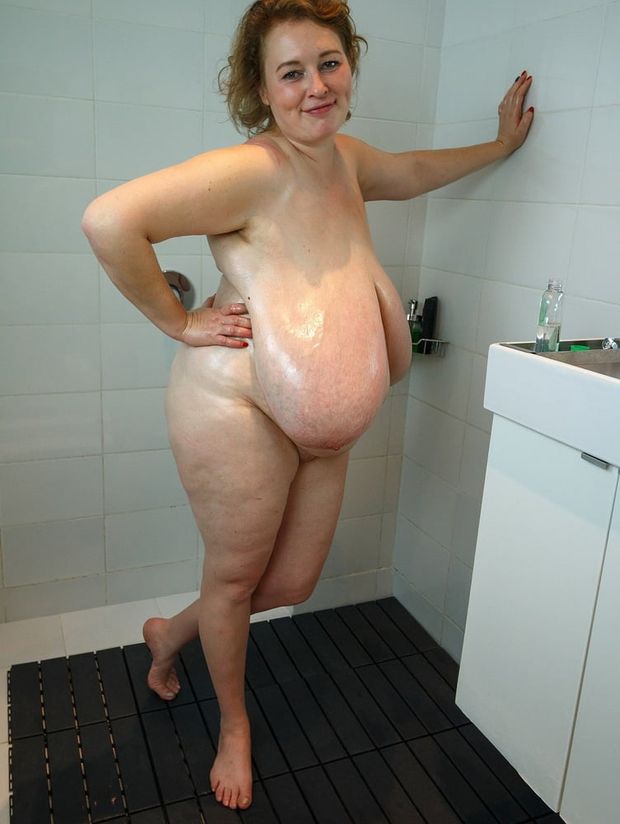 Seriously huge fat hanging boobs