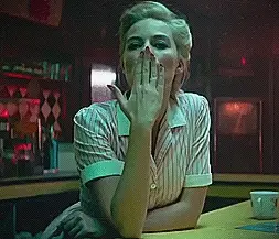 Margot Robbie Blows Kiss-The Terminal