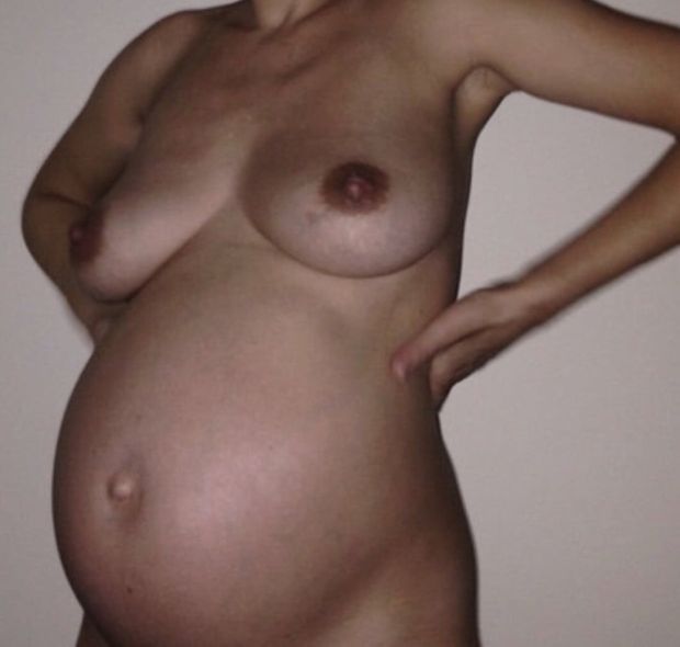 Horny pregnant MILF