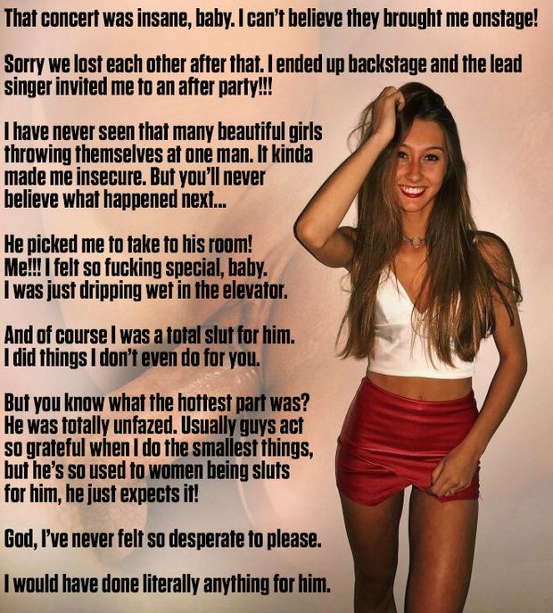 Your goddess, his whore.