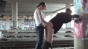 Anal pleasure. She Fucks him.