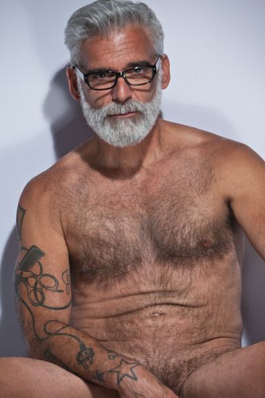 naked grey haired men