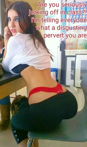 Caught jerking in class