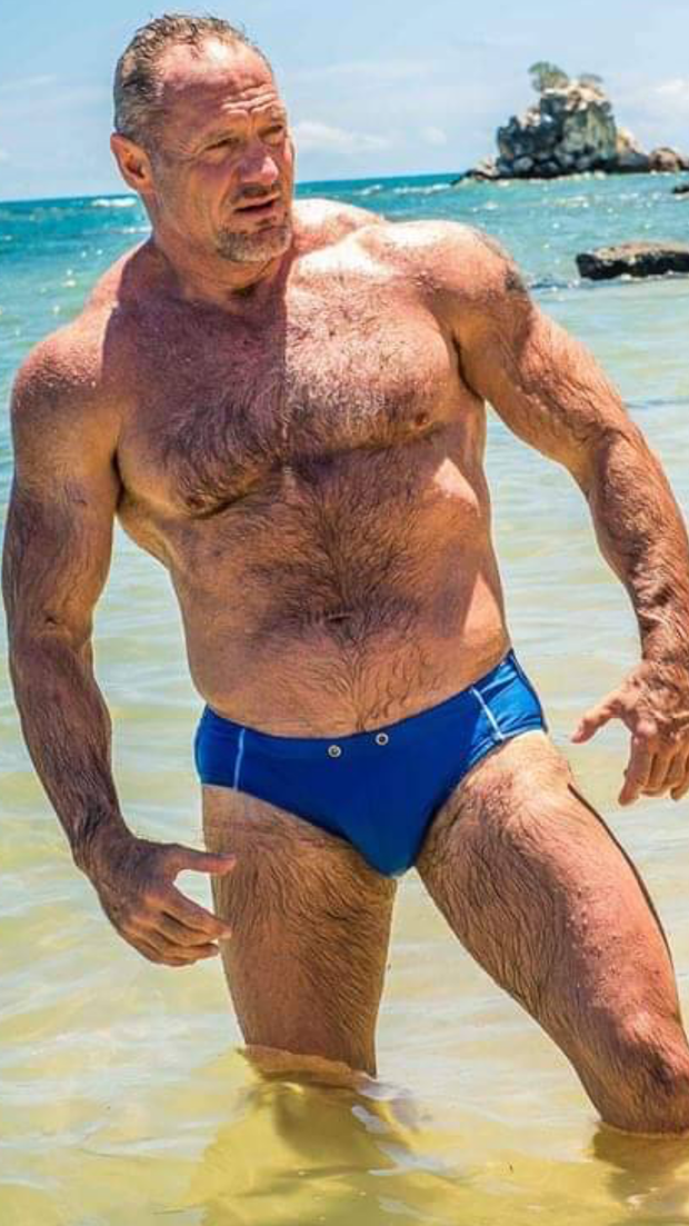muscle dad in speedo