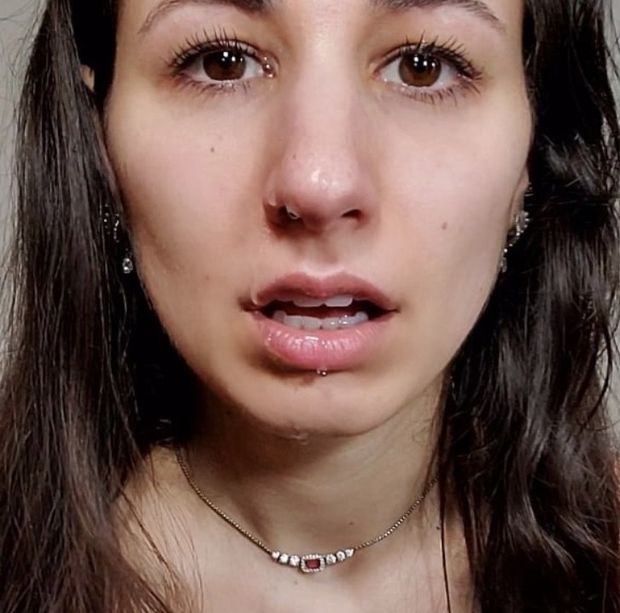 It ain’t cum but it might as well be. It’s a good look on her.