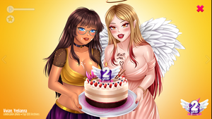 Archives: "2 Year Anniversary Art Pack" - Vivian & Yrelianna (celebration photo) - Clothed