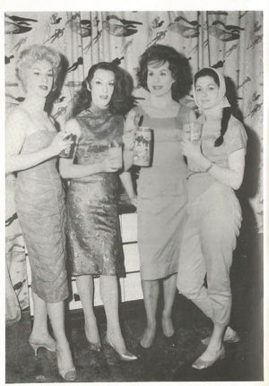 The bar is a popular stop