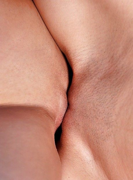 shaved lesbians rub clits