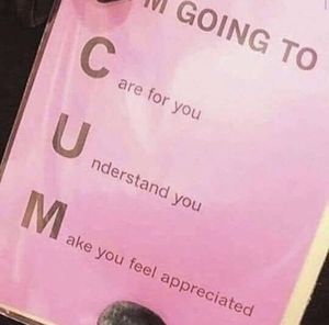 I’m Going To C. U. M.