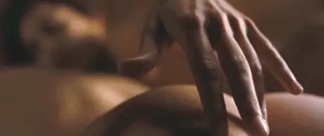 Touching all that skin.