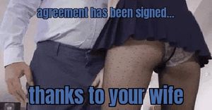 Thanks to your wife cuck