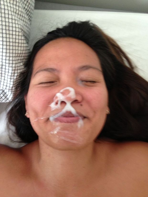 Filipina wife apple likes to be covered in cum