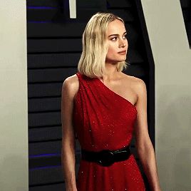 Brie Larson Red Dress