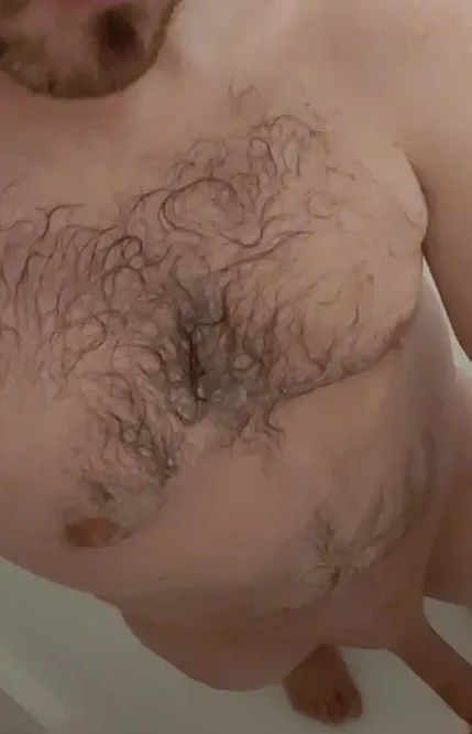Me in the shower stroking my hard cock