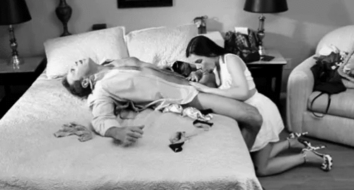 Not even undressed yet blowjob