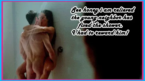 The youg and sexy neighbor reclaim his reward for fixing the shower