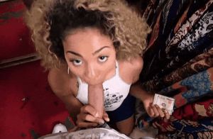 Even if she at work, my bitch will suck my dick when I tell her to.