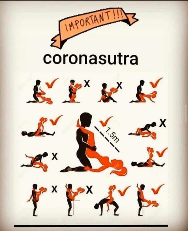 Ways to fuck in the days of Covid-19
