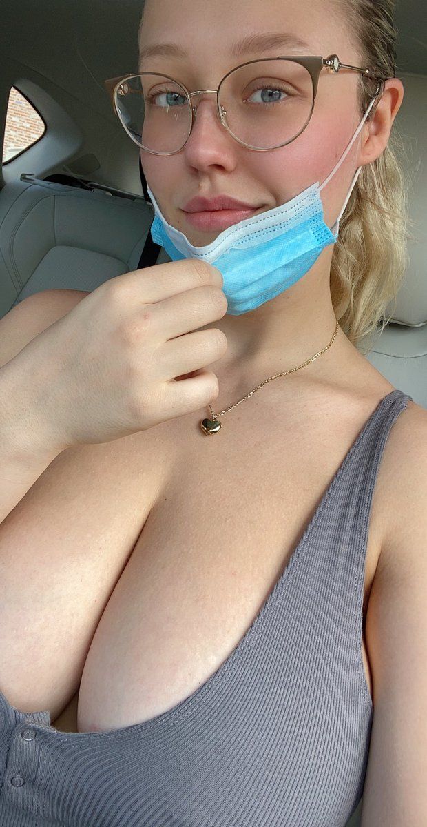 Sabrina's tits say wear a fucking mask