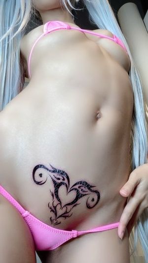 pink panties and tat