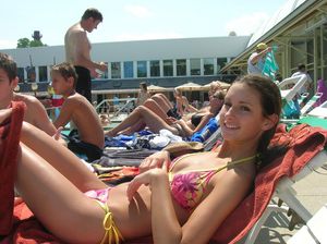 It's a family-friendly environment ... until you get her back to the room