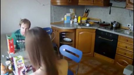 my sister naked in our holiday home