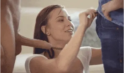 Teen loving 2 cocks
