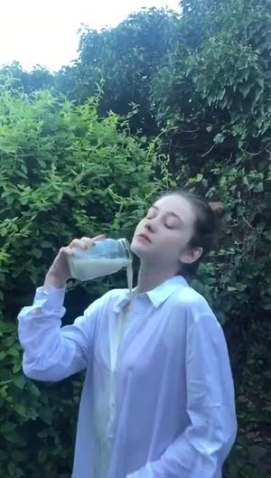 teen milk spilling