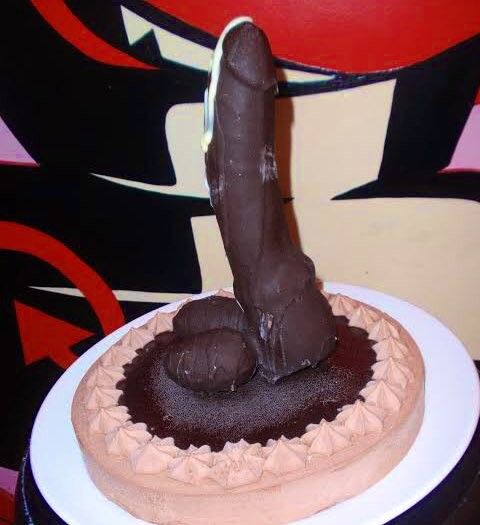 Birthday cake cock