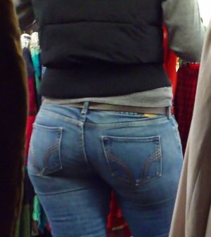 Blue jeans butt