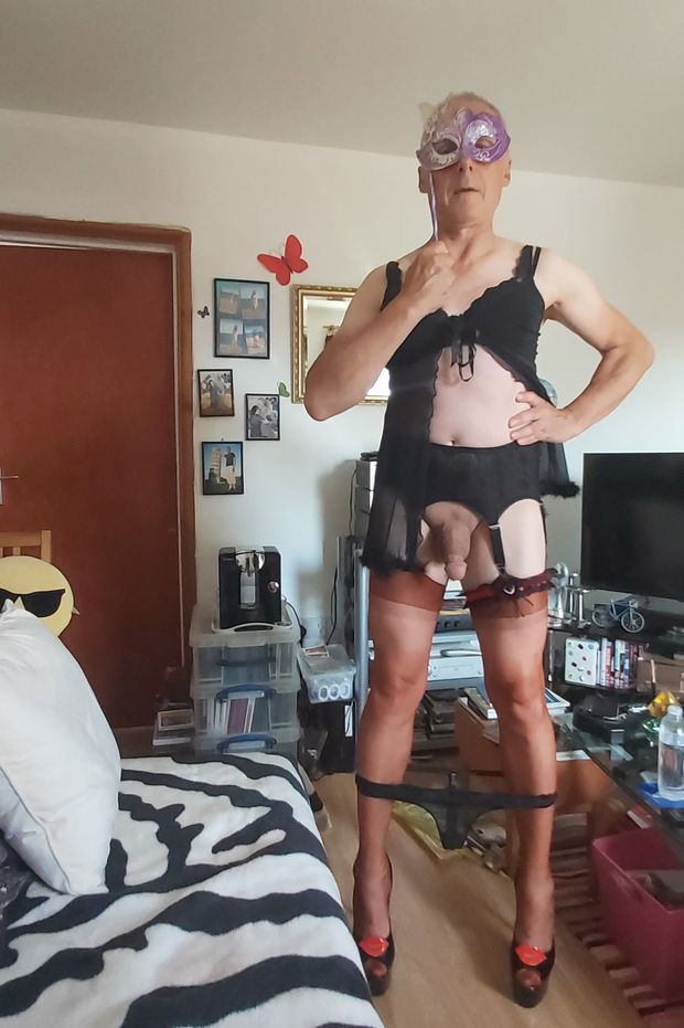 me in vintage lingerie
