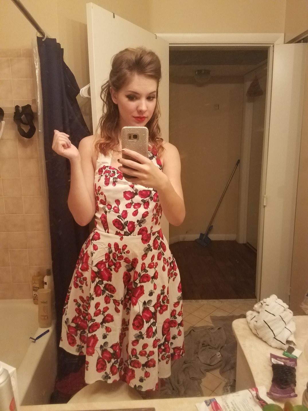 Feelin' fancy n shiiit in my new dress with no one to impress...thoughts ??