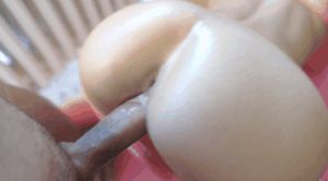 Fit teen fucked doggy