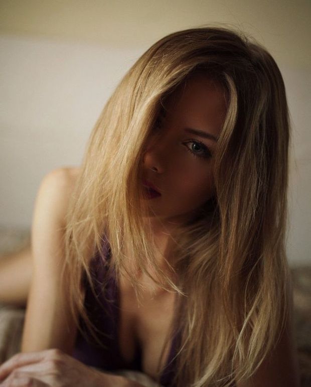Beautiful Blonde Looking at you