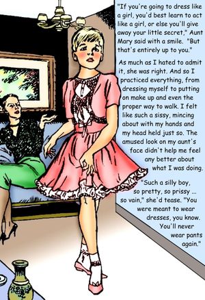 Sissy begins training and lessons from aunt