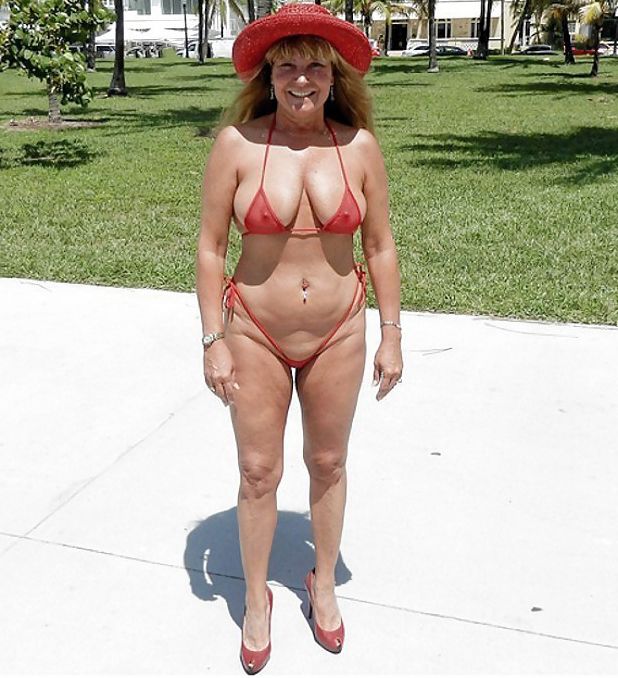 Sarah works as a gardener and gets to wear a string bikini