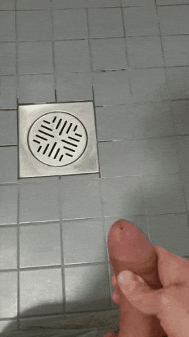 Big load in the shower