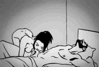 Those nights when you struggle to sleep, so you please each other