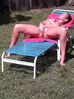 masturbation and yoga in my garden - part 2