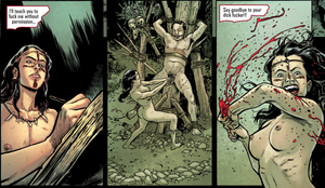 Teen rips his cock off