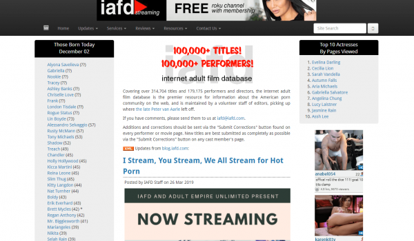 IAFD & 51+ Similar Sites to IAFD - PornGuy!