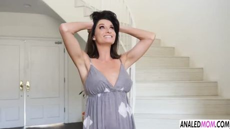 Sexy bold milf Silvia Saige analed by her stepson