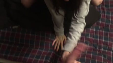 Cute babe gives amazing blowjob