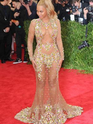 Beyonce Knowles sexy in see through dress
