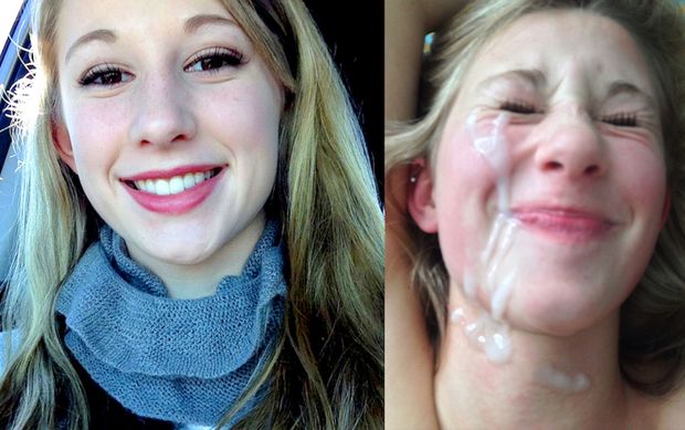 My girlfriend's first facial