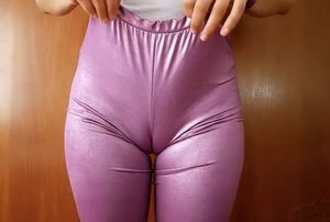 Winonas shiny purple leggings
