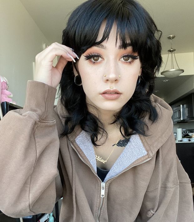 Pretty Emo brunette