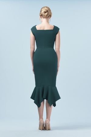 ass emphasizing MILF dress