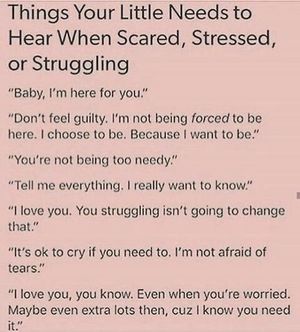 Things Your Little Needs To Hear When Scared, Stressed, Or Struggling